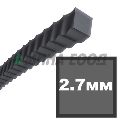 Корда - Platin-Cut квадратна 2.7мм