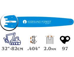 Шина 82см (.404" - 2,0мм) - OPEN END